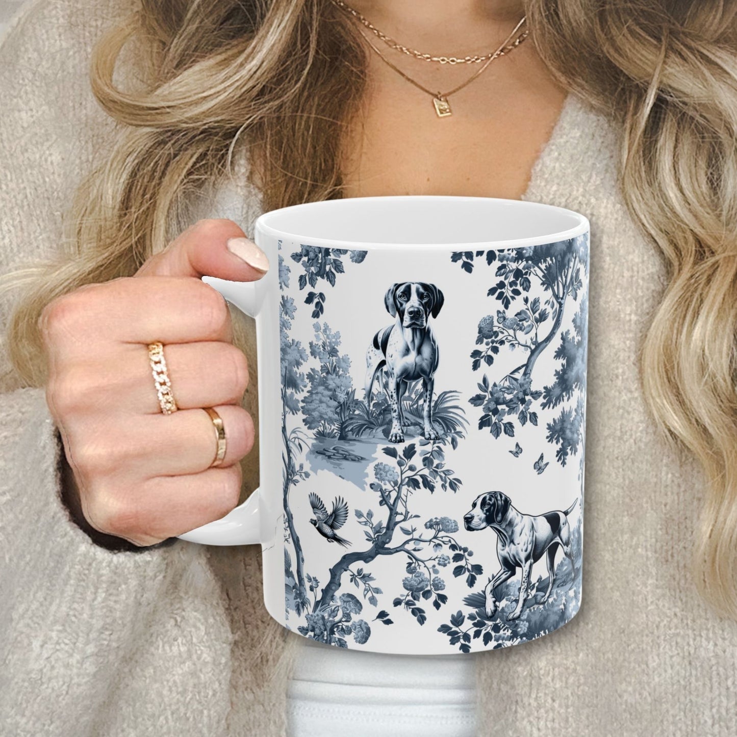 English Pointer Mug - Toile