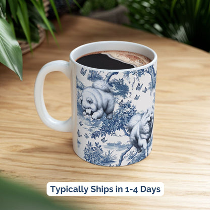 Samoyed Mug - Toile Pattern