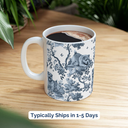 Norfolk Terrier Mug - Toile Pattern