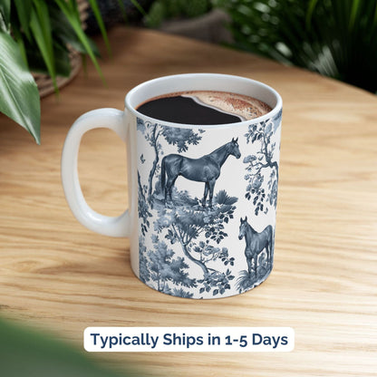 Thoroughbred Horse Mug - Toile