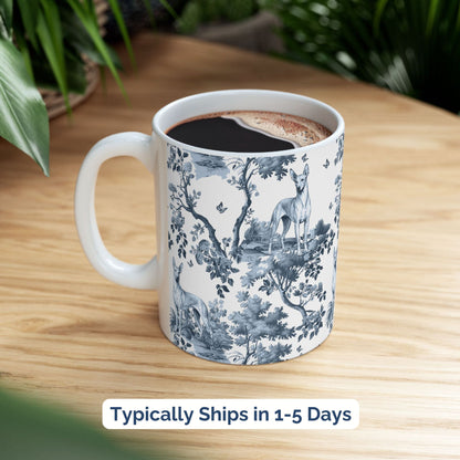 Pharaoh Hound Mug - Toile Pattern