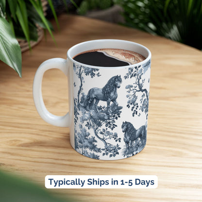 Friesian Horse Mug - Toile