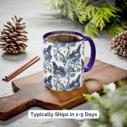 Friesian Horse Toile Mug