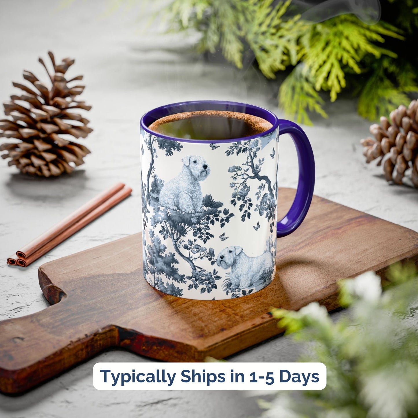 Sealyham Terrier Mug - Toile Pattern