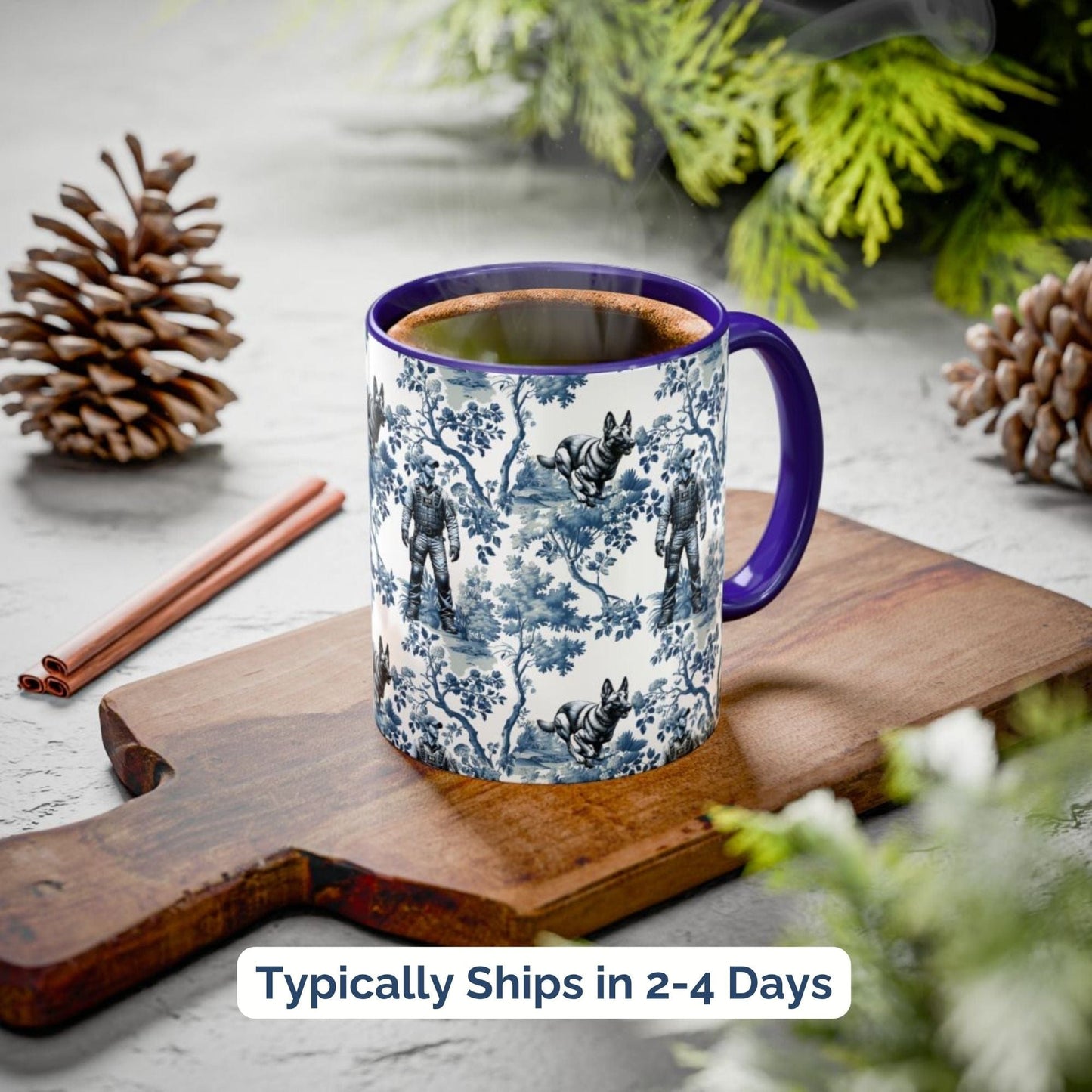 K9 Handler Malinois Toile Mug