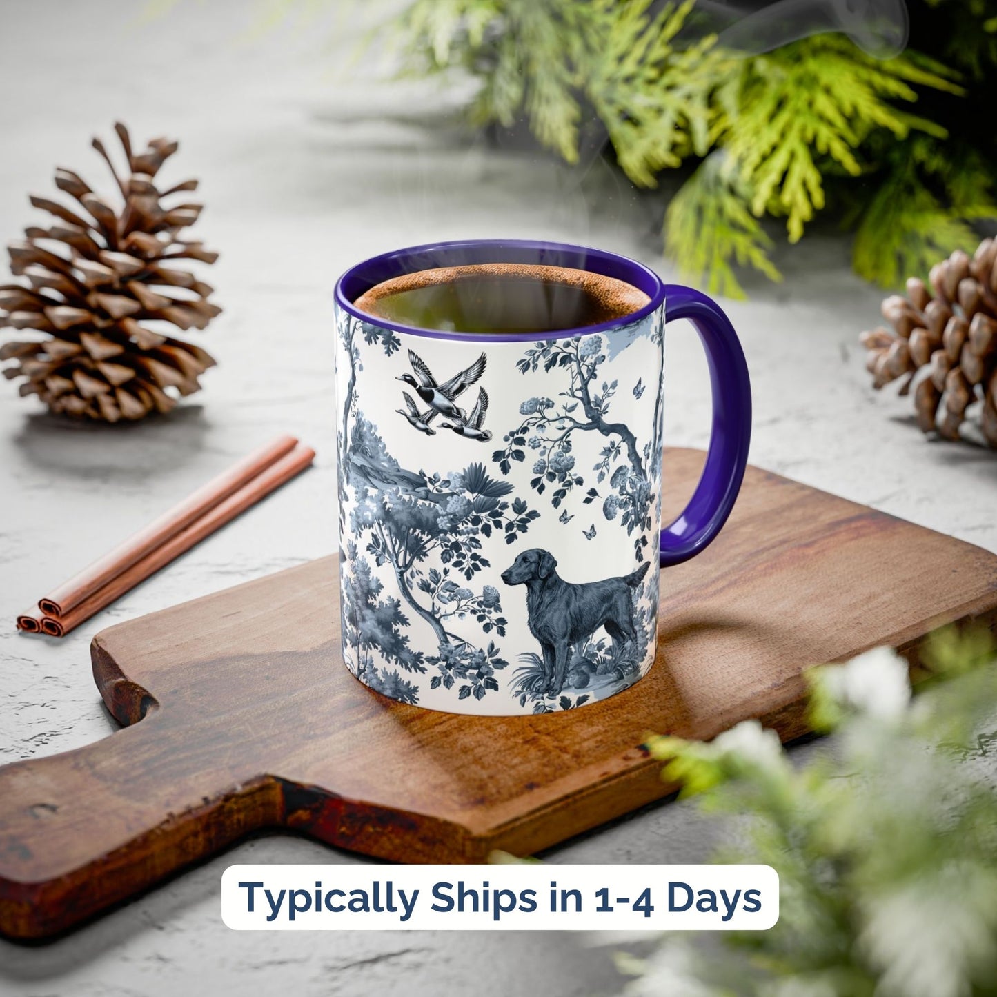 Flat-Coated Retriever Mug - Toile