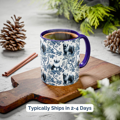 Old English Sheepdog Mug - Toile Pattern