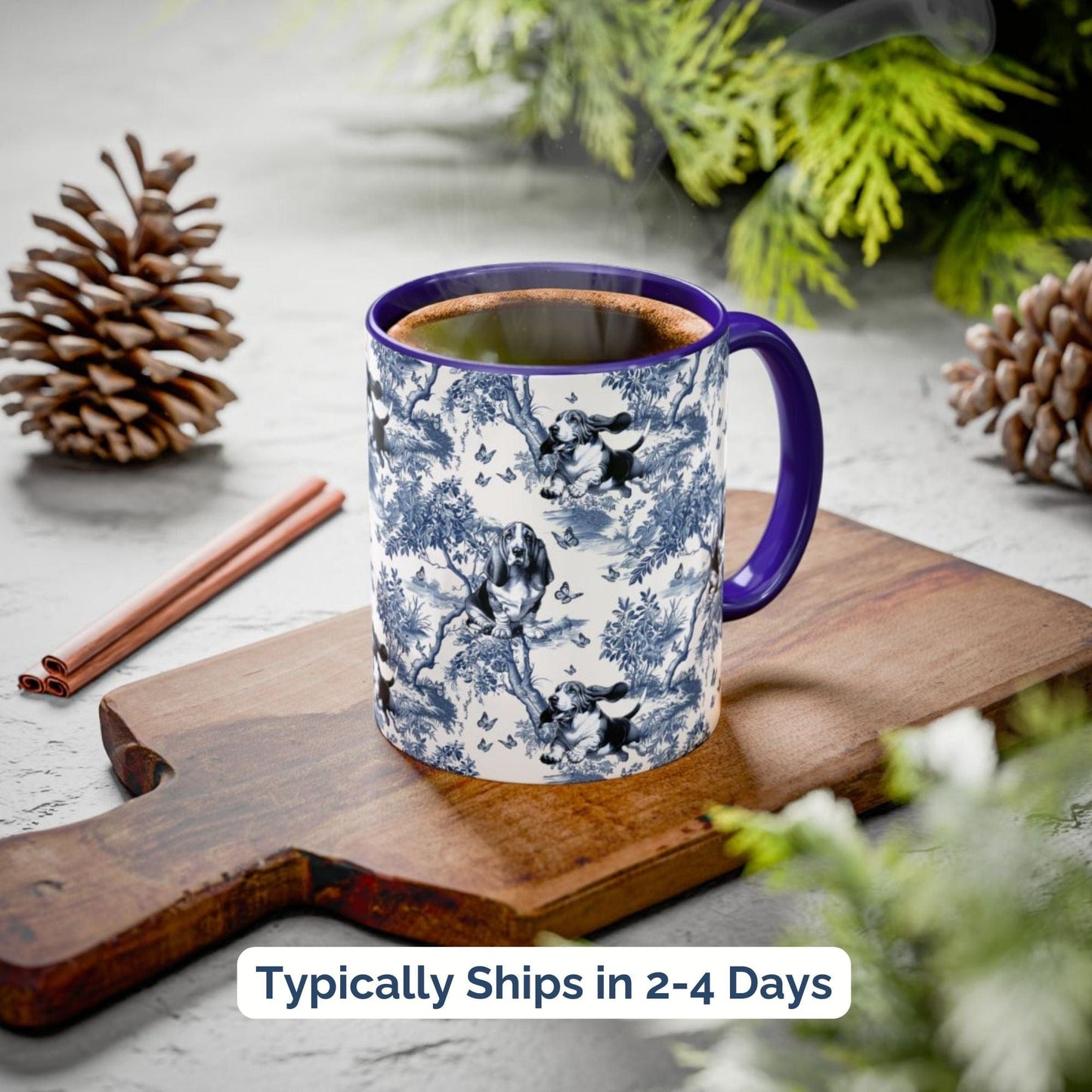 Basset Hound Toile Mug