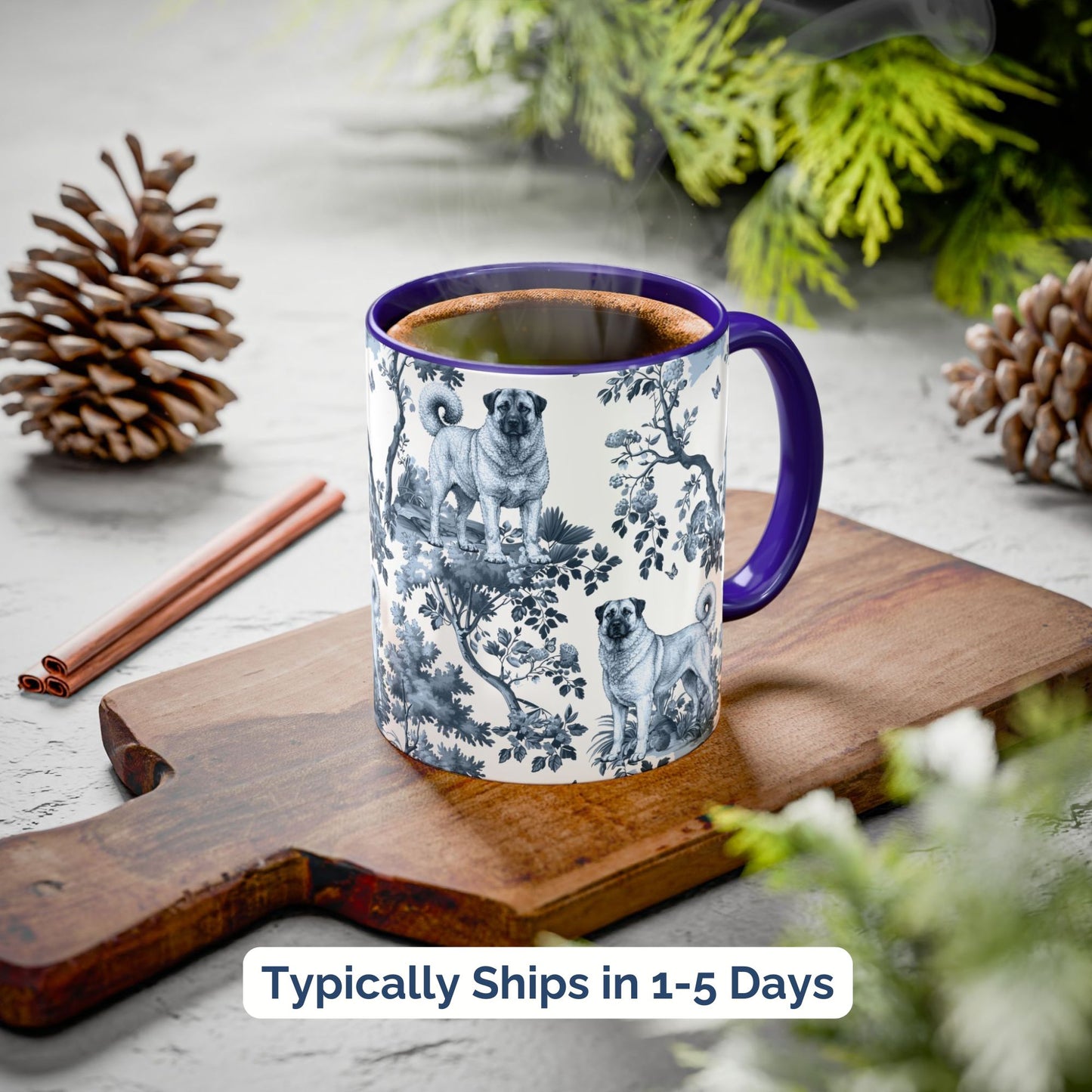 Anatolian Shepherd Mug - Toile Pattern
