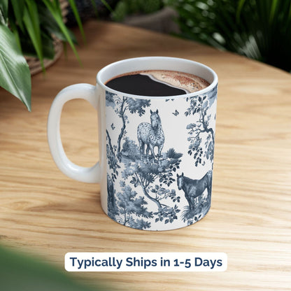 Appaloosa Horse Mug - Toile Pattern