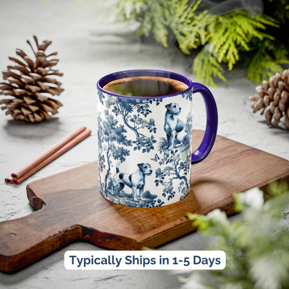 Parson Russell Terrier Mug - Toile Pattern