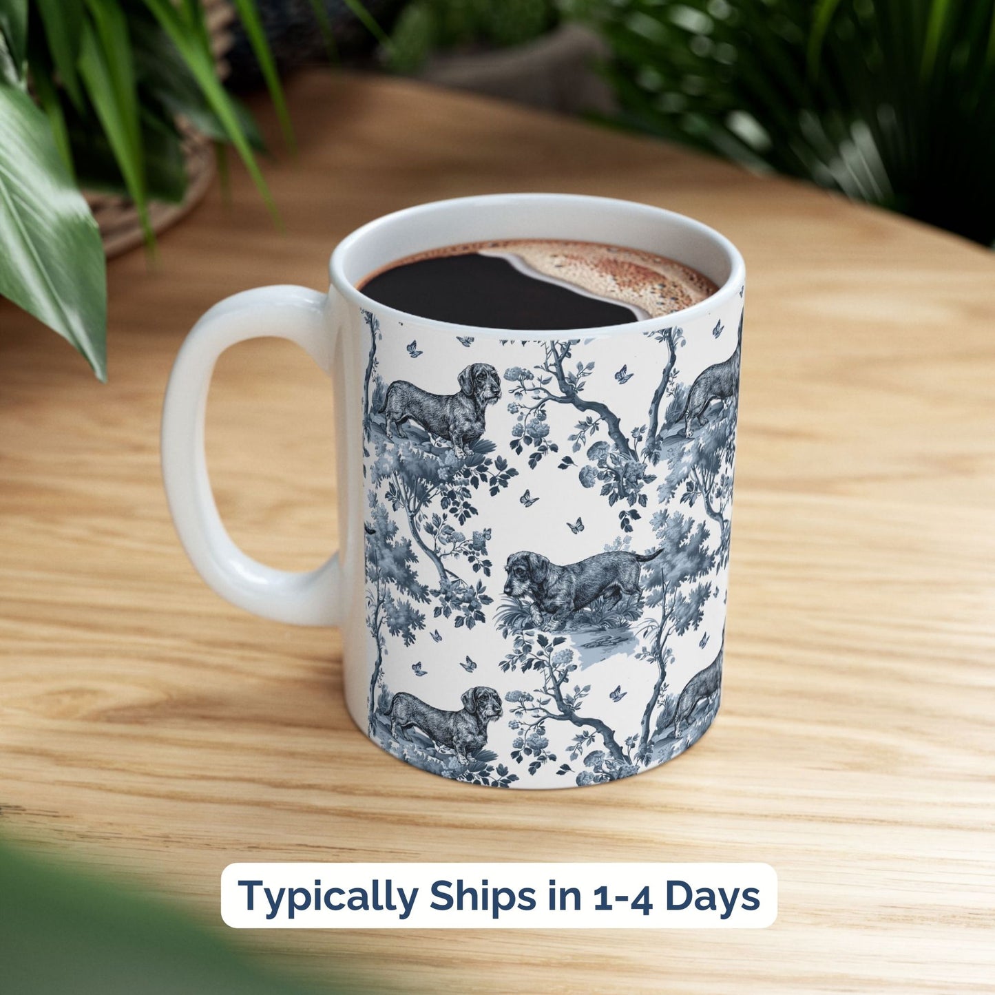 Wirehaired Dachshund Mug - Toile