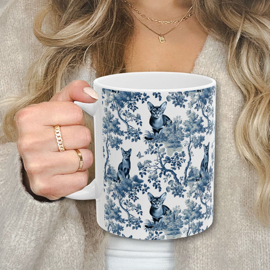 Abyssinian Cat Mug Toile
