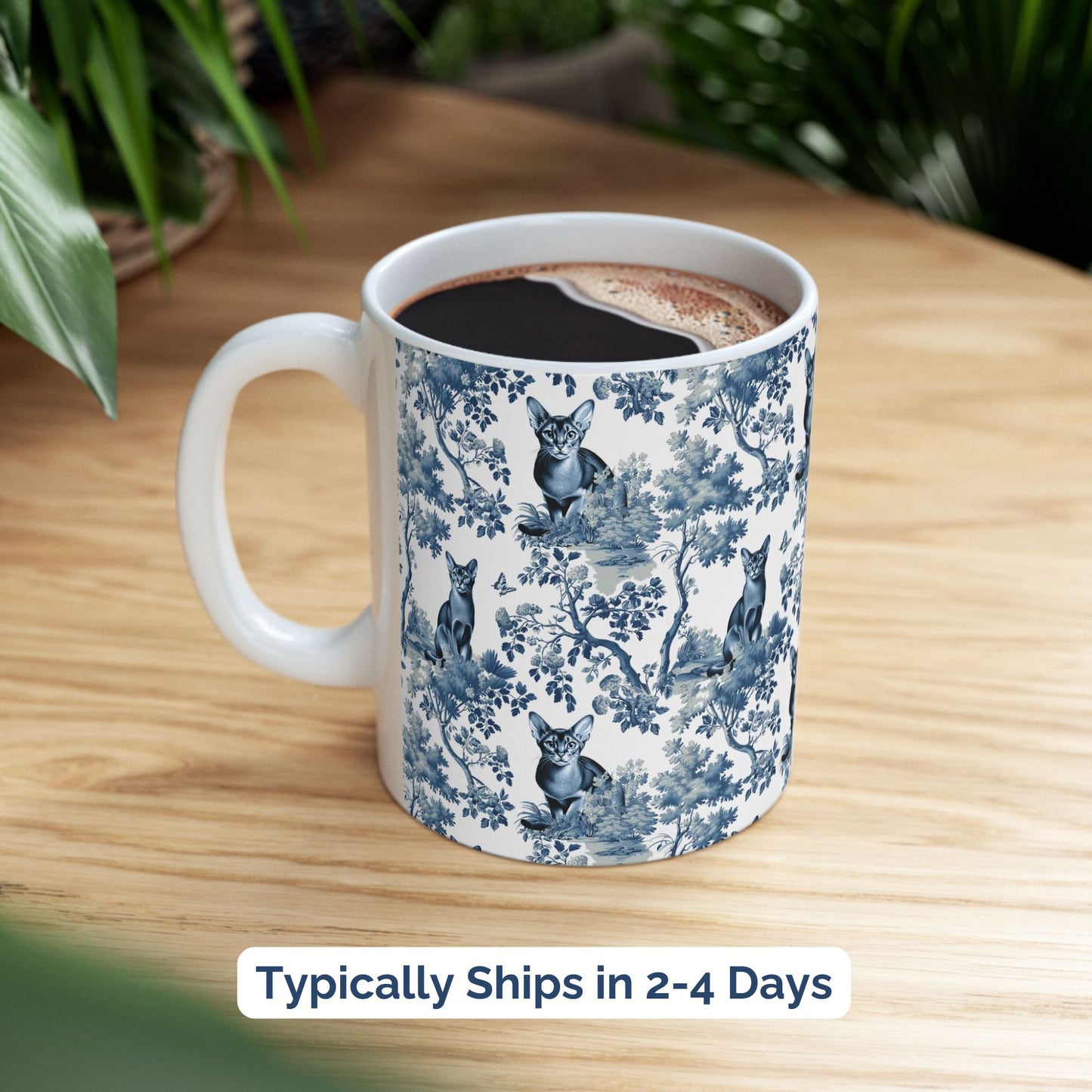 Abyssinian Cat Mug Toile