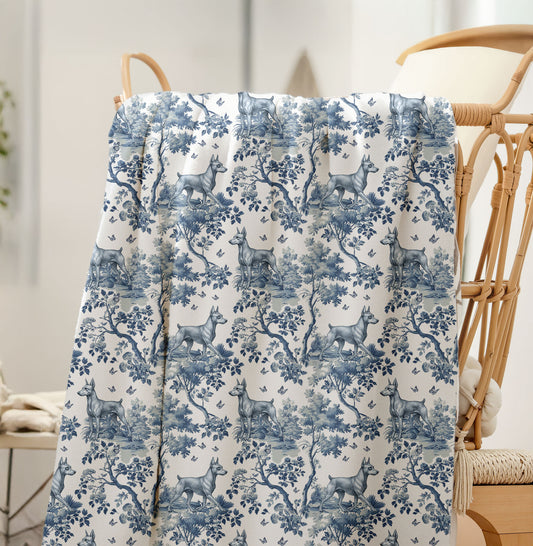 Miniature Pinscher Blanket - Toile