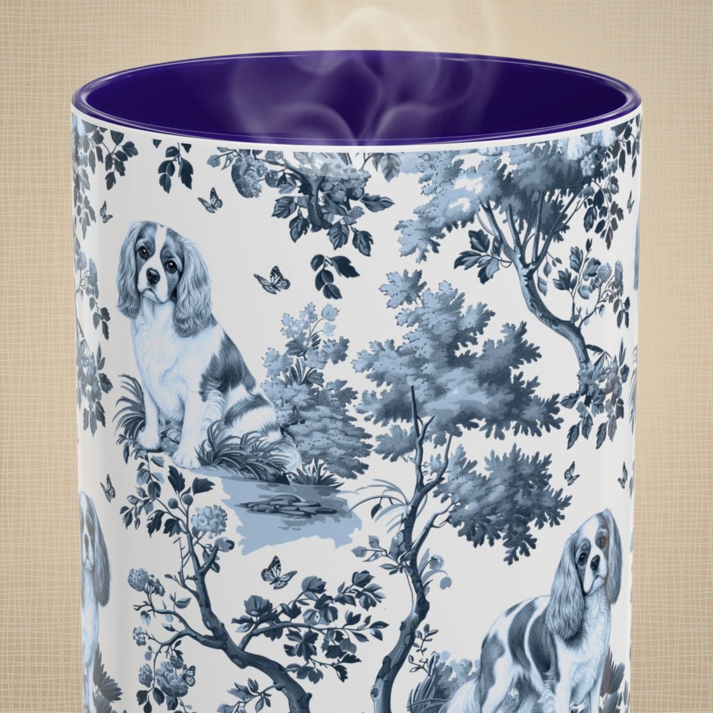 Cavalier King Charles Spaniel Mug · Garden Toile Le Deux