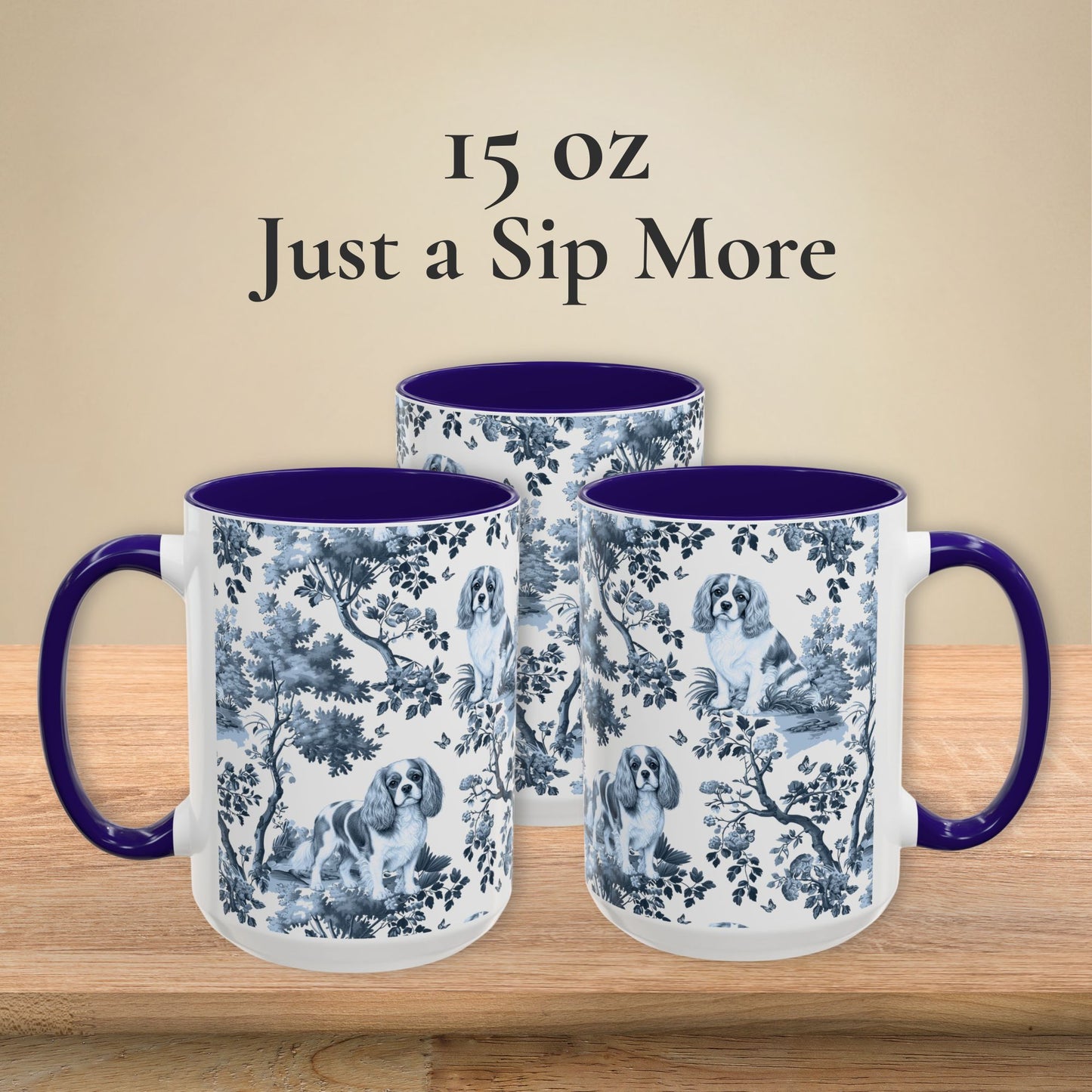 Cavalier King Charles Spaniel Mug · Garden Toile Le Deux