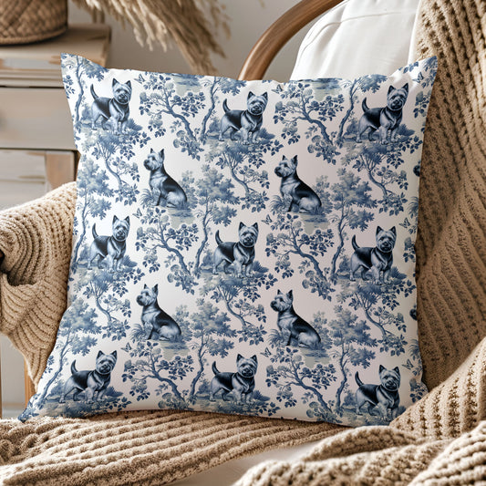 Norwich Terrier Pillow Cover - Toile