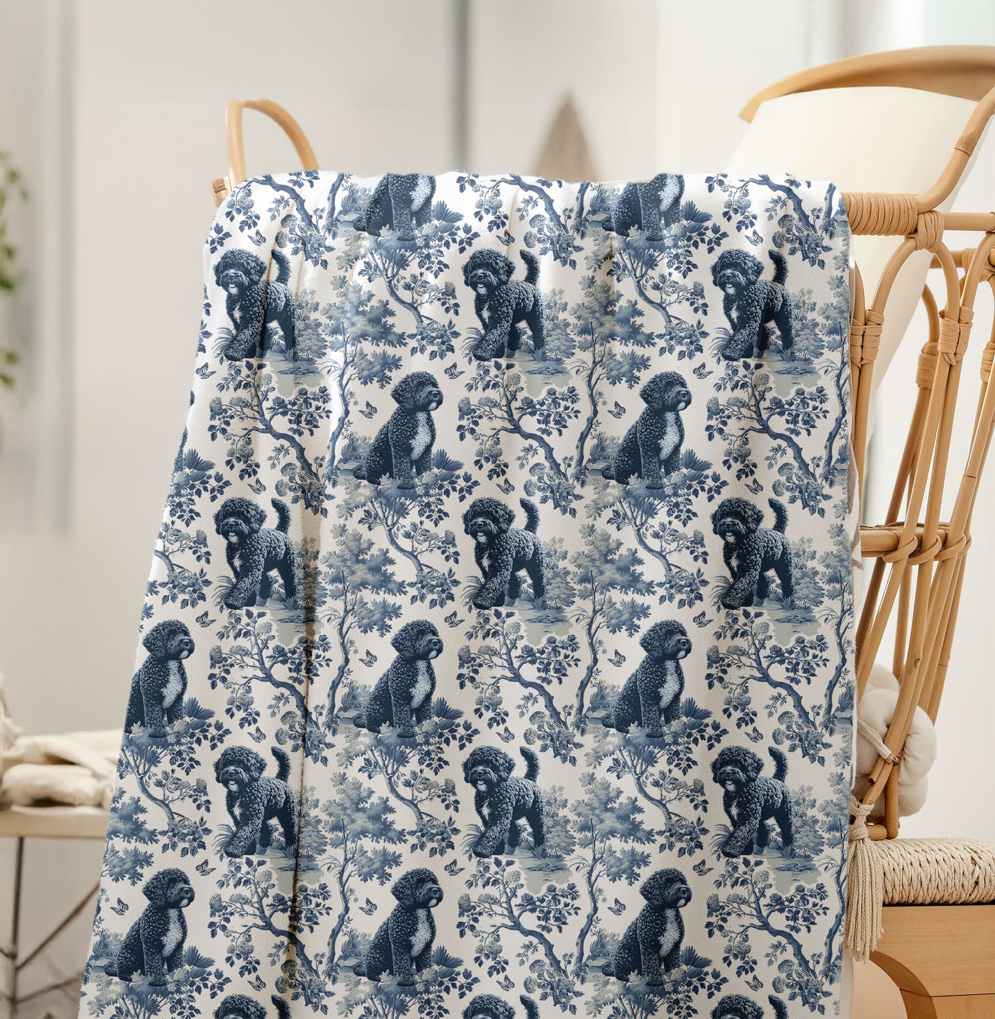 Portuguese Water Dog Blanket - Toile