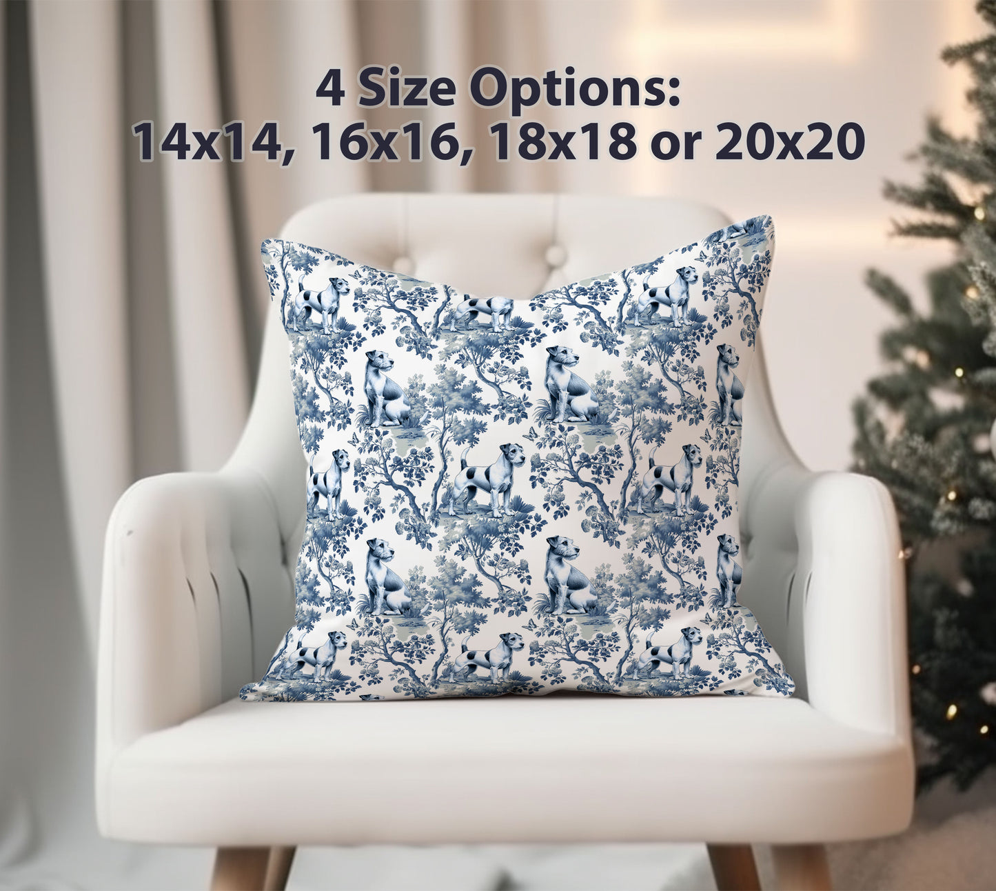 Parson Russell Terrier Pillow Cover - Toile