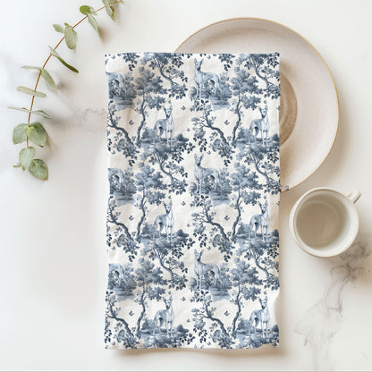 Pharaoh Hound Cotton Tea Towels - Toile Pattern