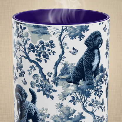 Portuguese Water Dog Mug - Toile Pattern