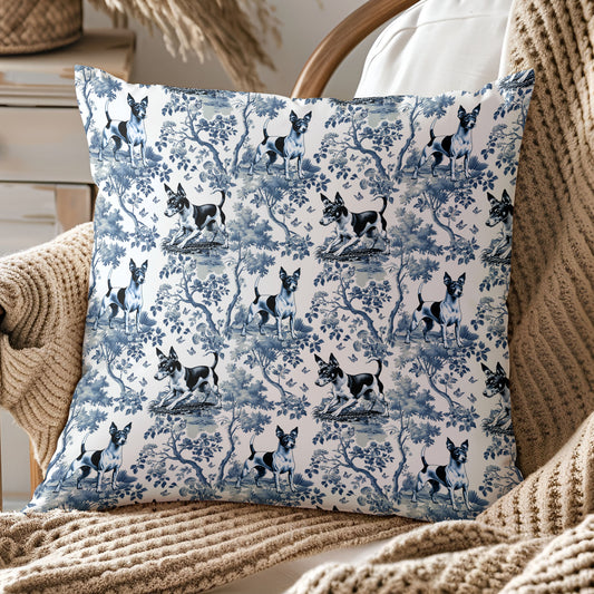 Rat Terrier Pillow Cover Gift - Toile