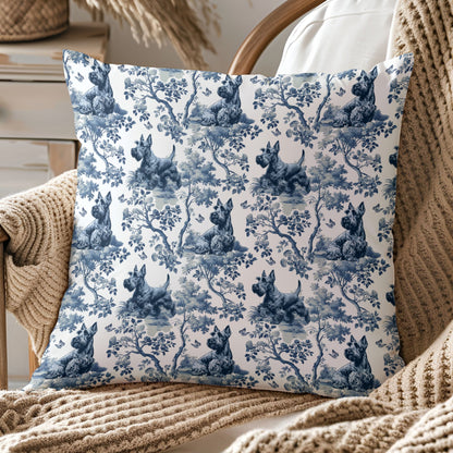 Scottish Terrier Pillow Cover - Toile