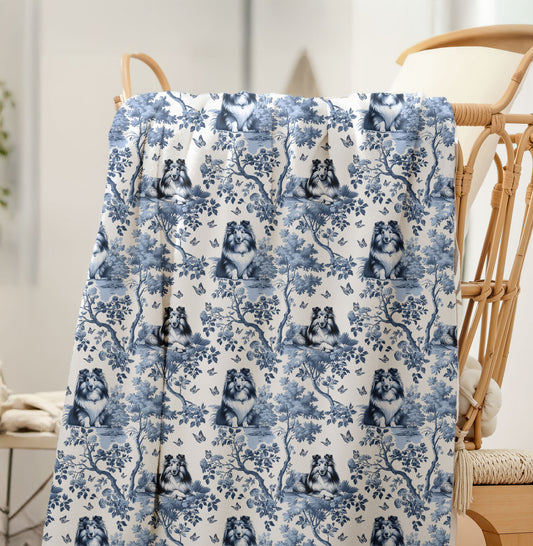 Shetland Sheepdog Blanket - Toile