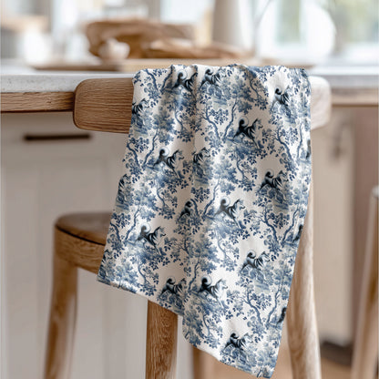 Shiba Inu Cotton Tea Towels - Toile Pattern