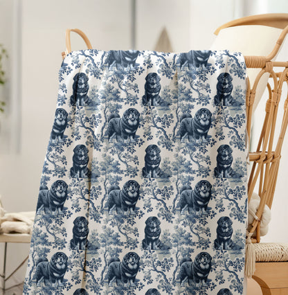 Tibetan Mastiff Blanket - Toile Pattern