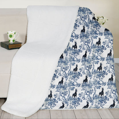 Doberman Blanket - Toile