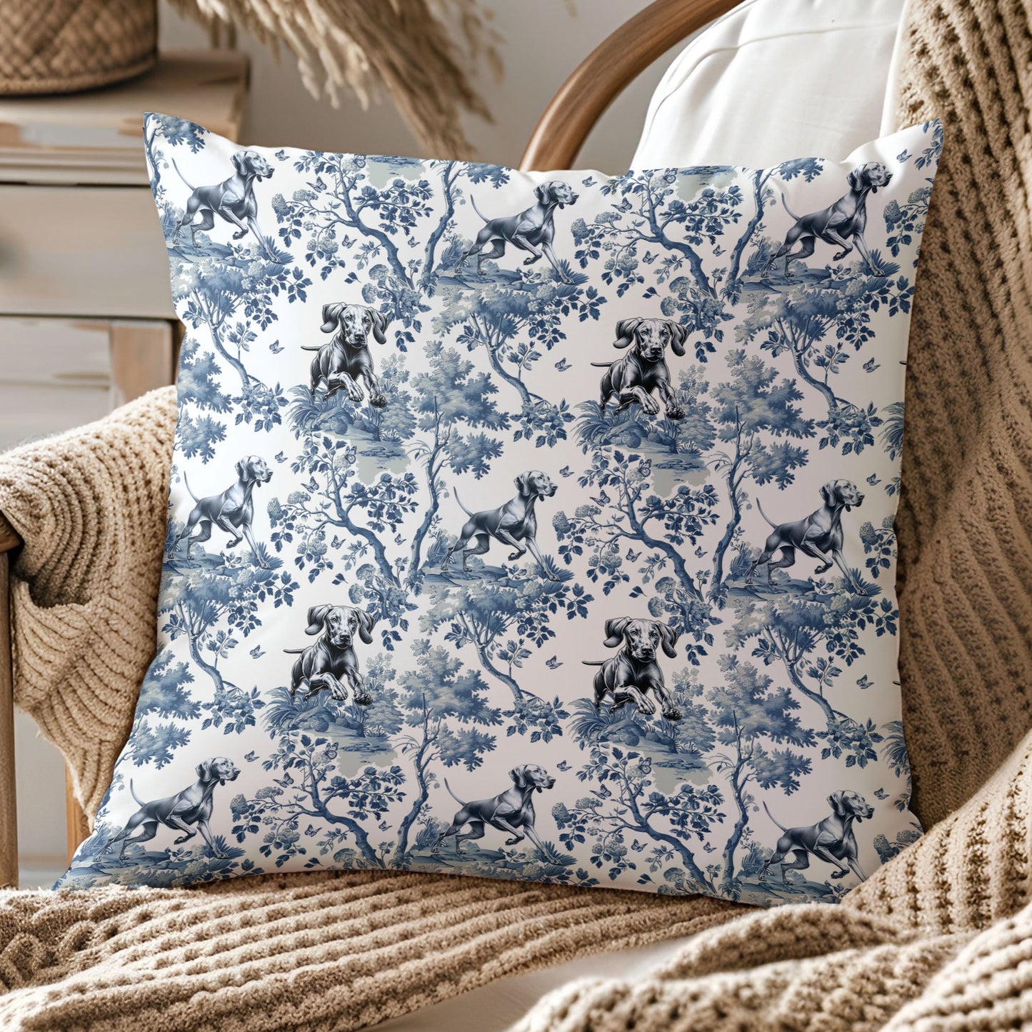 Vizsla Pillow Cover - Toile