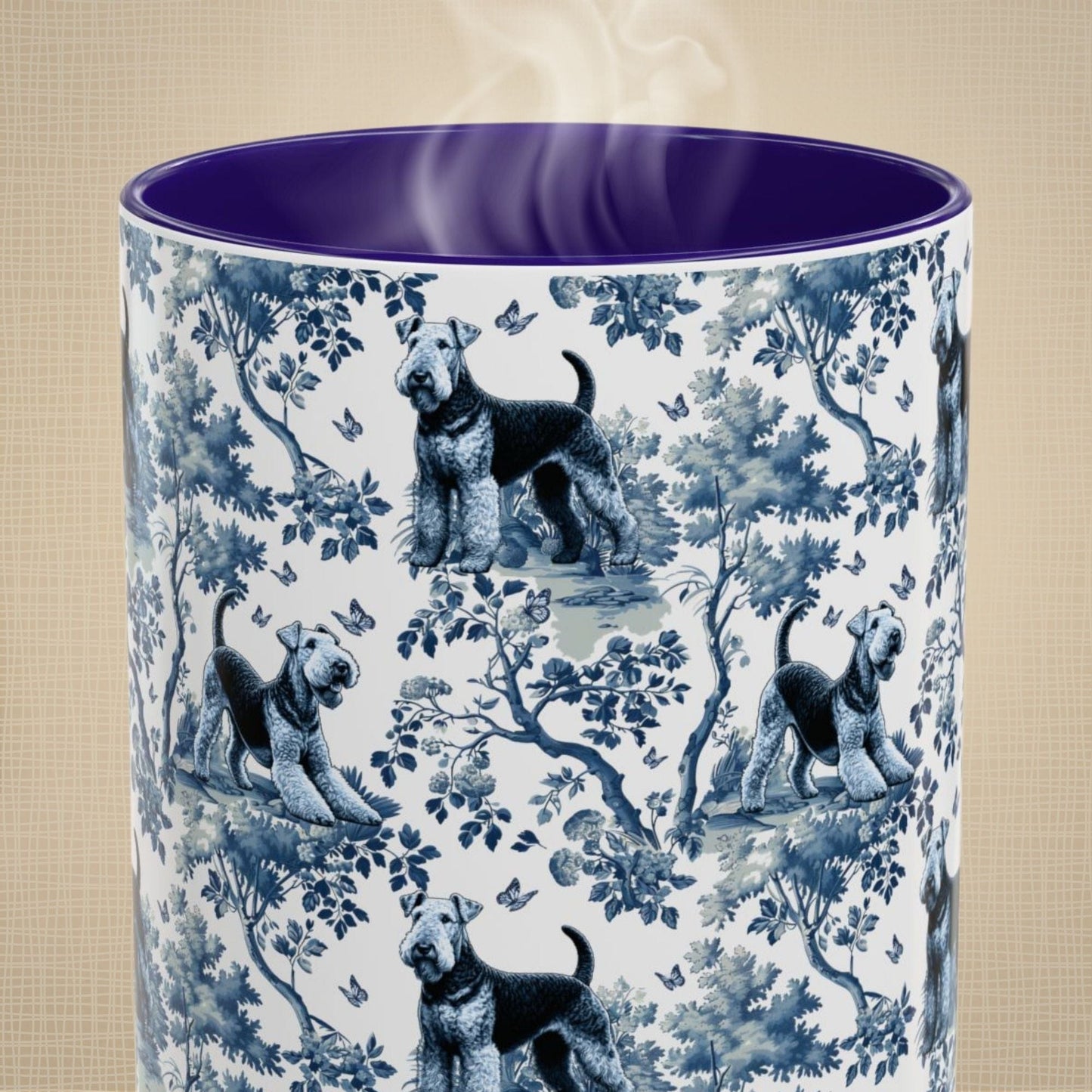 Airedale  Mug Toile