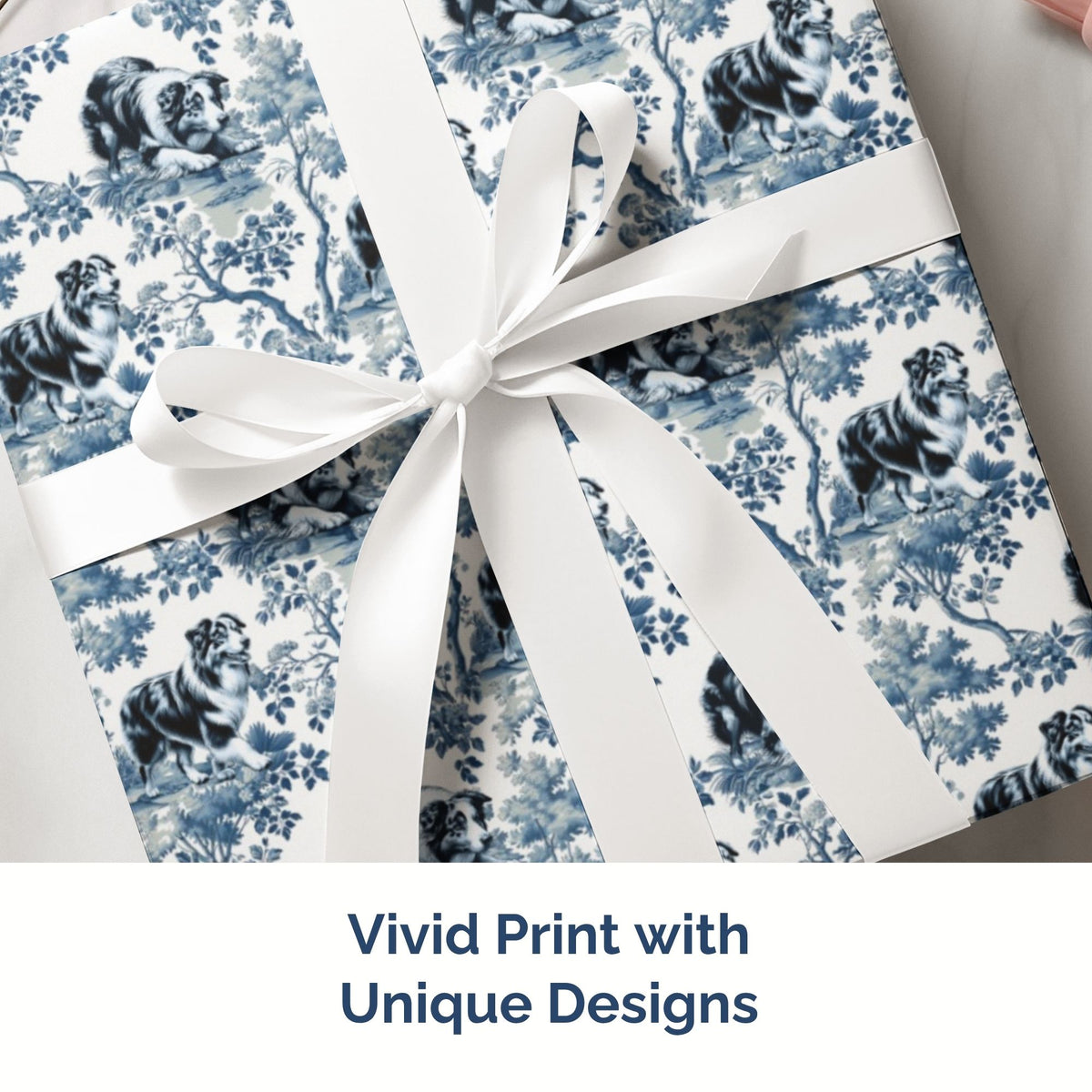 Australian Shepherd Christmas wrapping paper