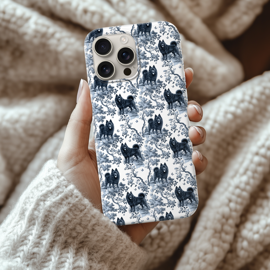 Schipperke Phone Case - Toile Pattern