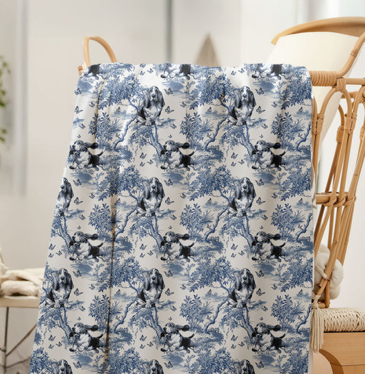 Basset Hound Blanket - Toile