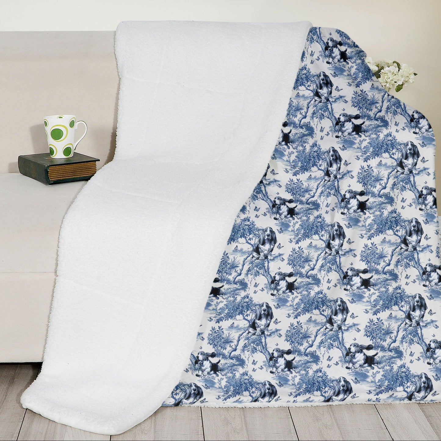 Basset Hound Blanket - Toile