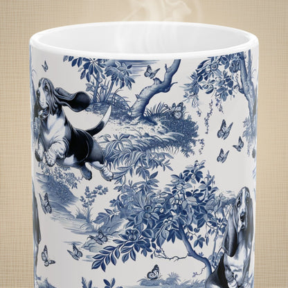 Basset Hound Mug - Toile