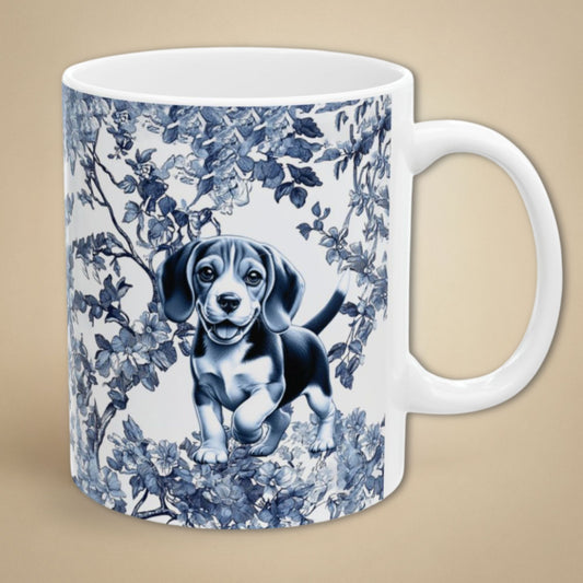 Beagle Toile Mug