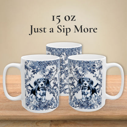 Beagle Toile Mug