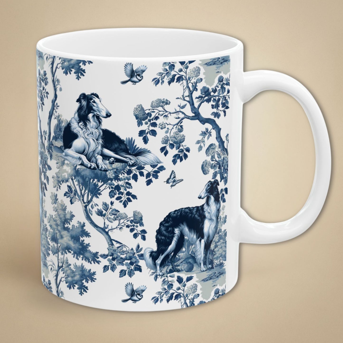 Borzoi Mug - Toile