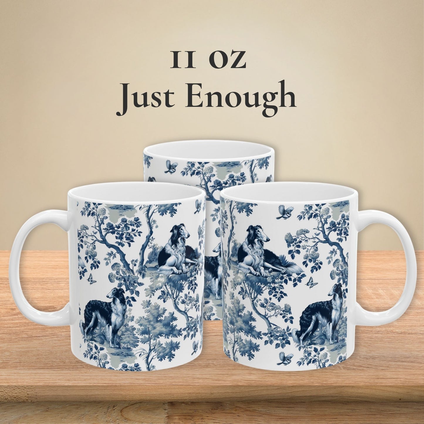 Borzoi Mug - Toile