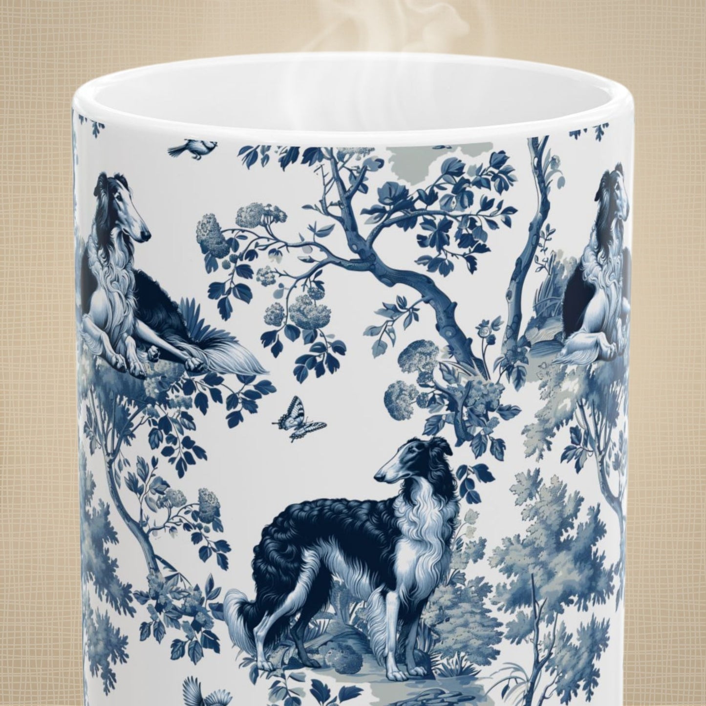 Borzoi Mug - Toile