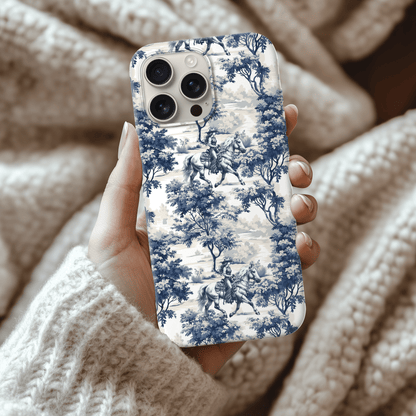 Cowgirl Horse Phone Case - Toile Pattern