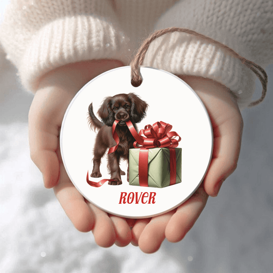 Boykin Spaniel Ornament with Custom Name