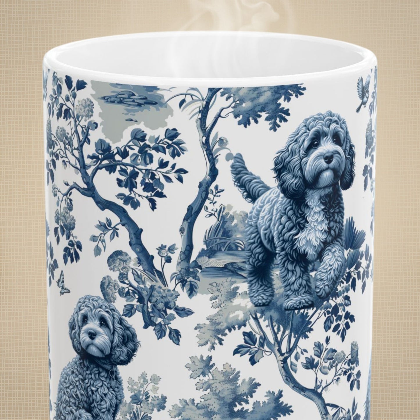 Cavapoo Mug - Toile