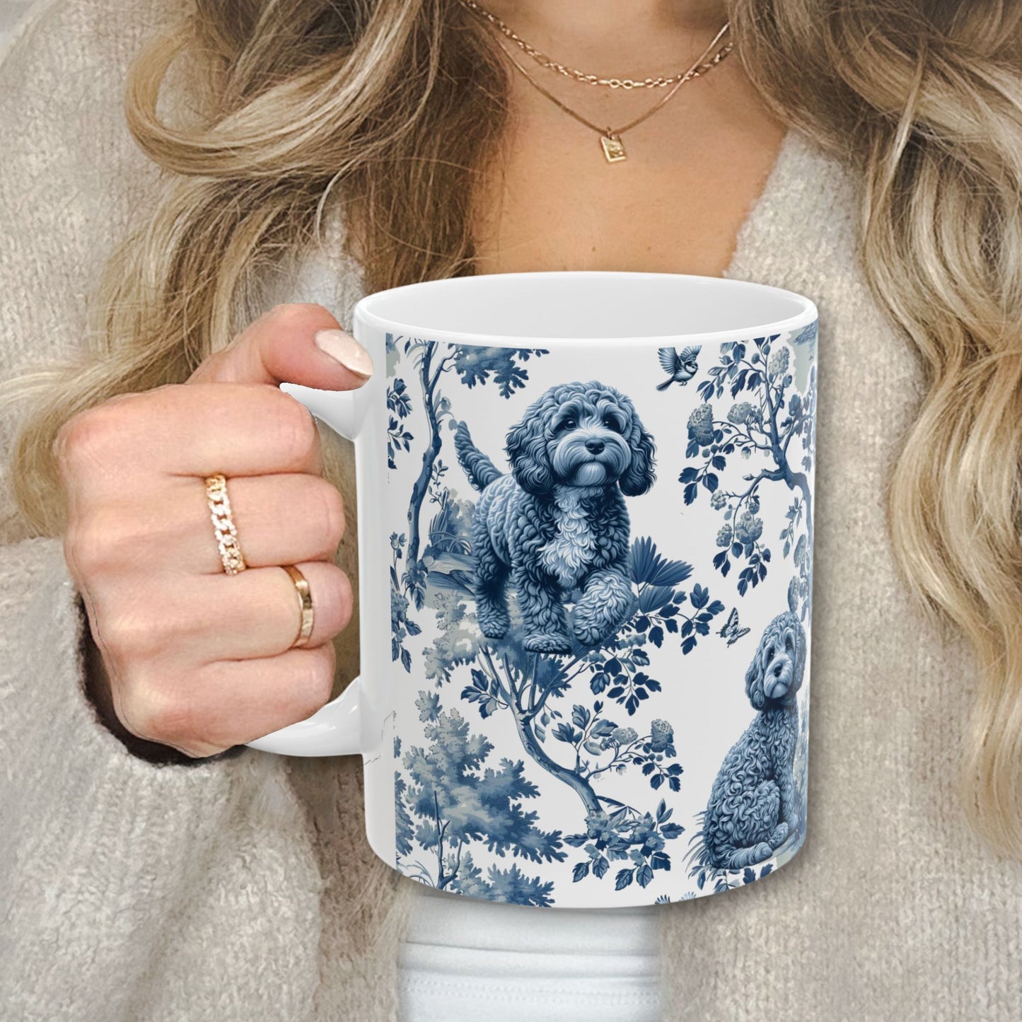 Cavapoo Mug - Toile