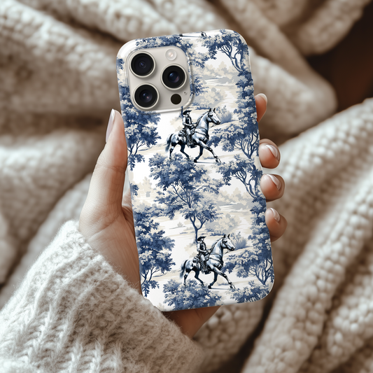 Cowboy Horse Phone Case - Toile Pattern