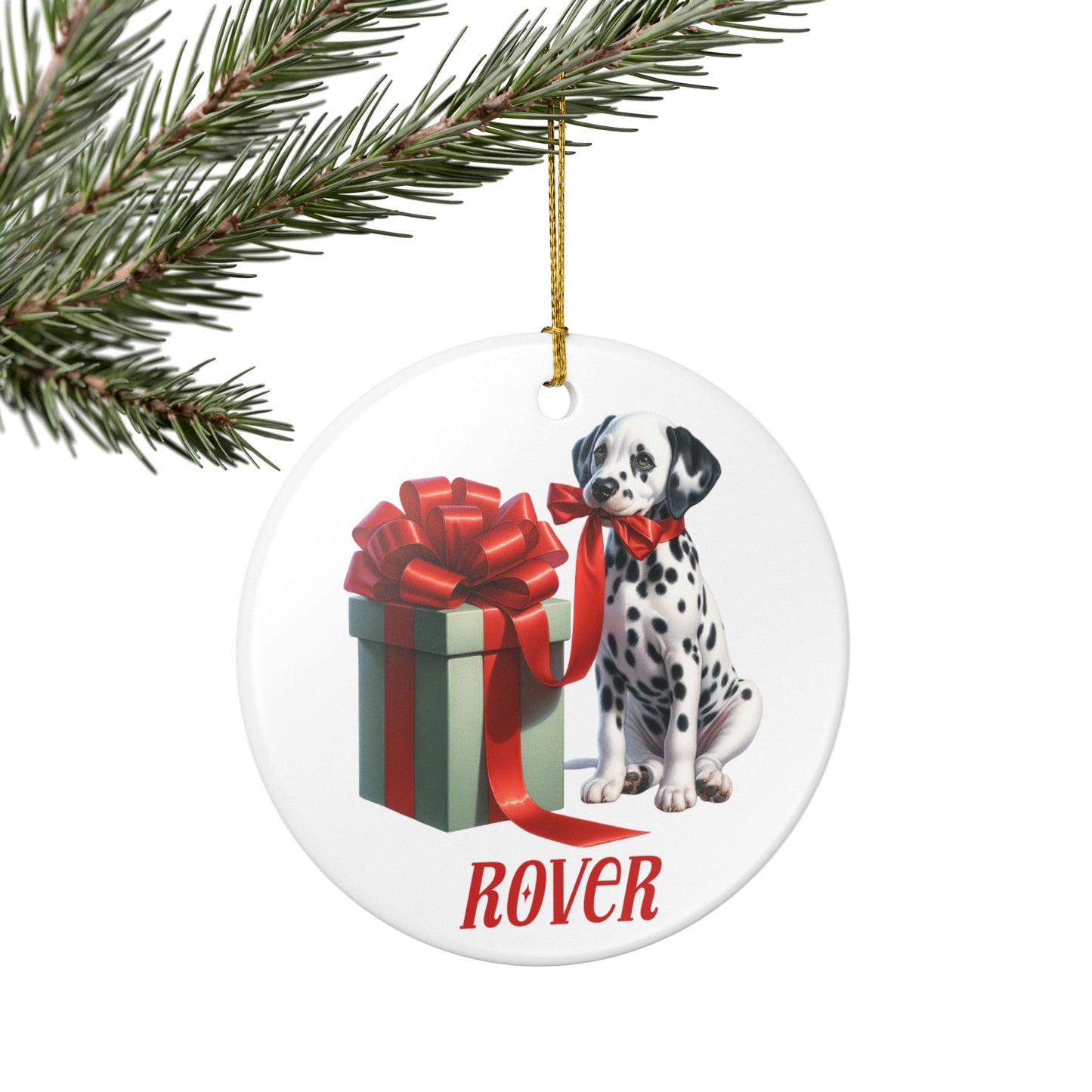 Dalmatian Ornament with Custom Name